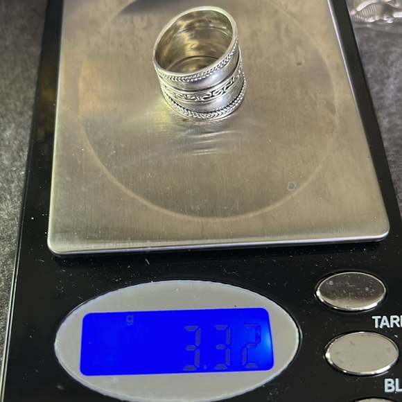 Sterling Cigar-band Ring-6 - Picture 6 of 6